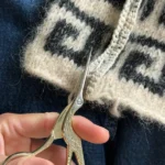 PetiteKnit - Ooievaar-schaartje - goudkleurig - 11,5 cm - RVS