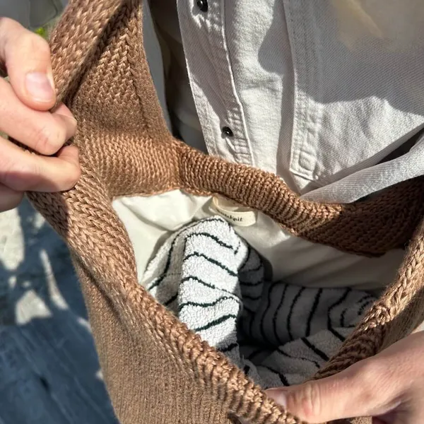 Voering voor tas met ronde bodem - 80 cm - Terrazzo Bag - PetiteKnit