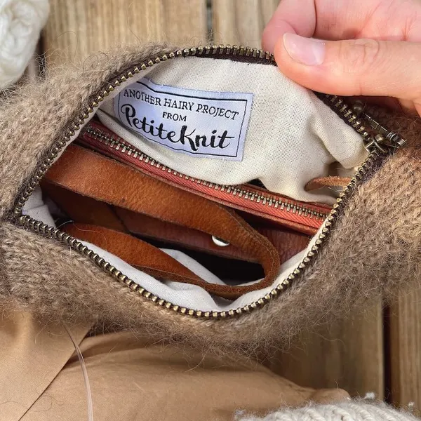 Voering voor Small Clutch - PetiteKnit -naturel