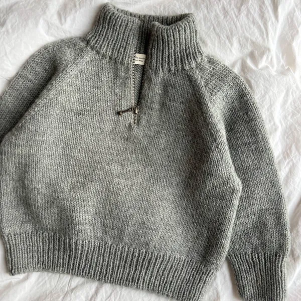 Patroon PetiteKnit - Zipper Sweater - Light Junior - Afbeelding 2