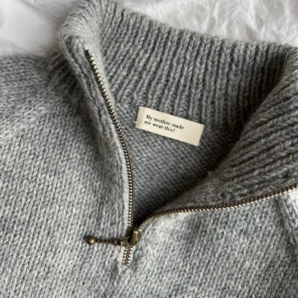 Patroon PetiteKnit - Zipper Sweater - Light Junior - Afbeelding 3