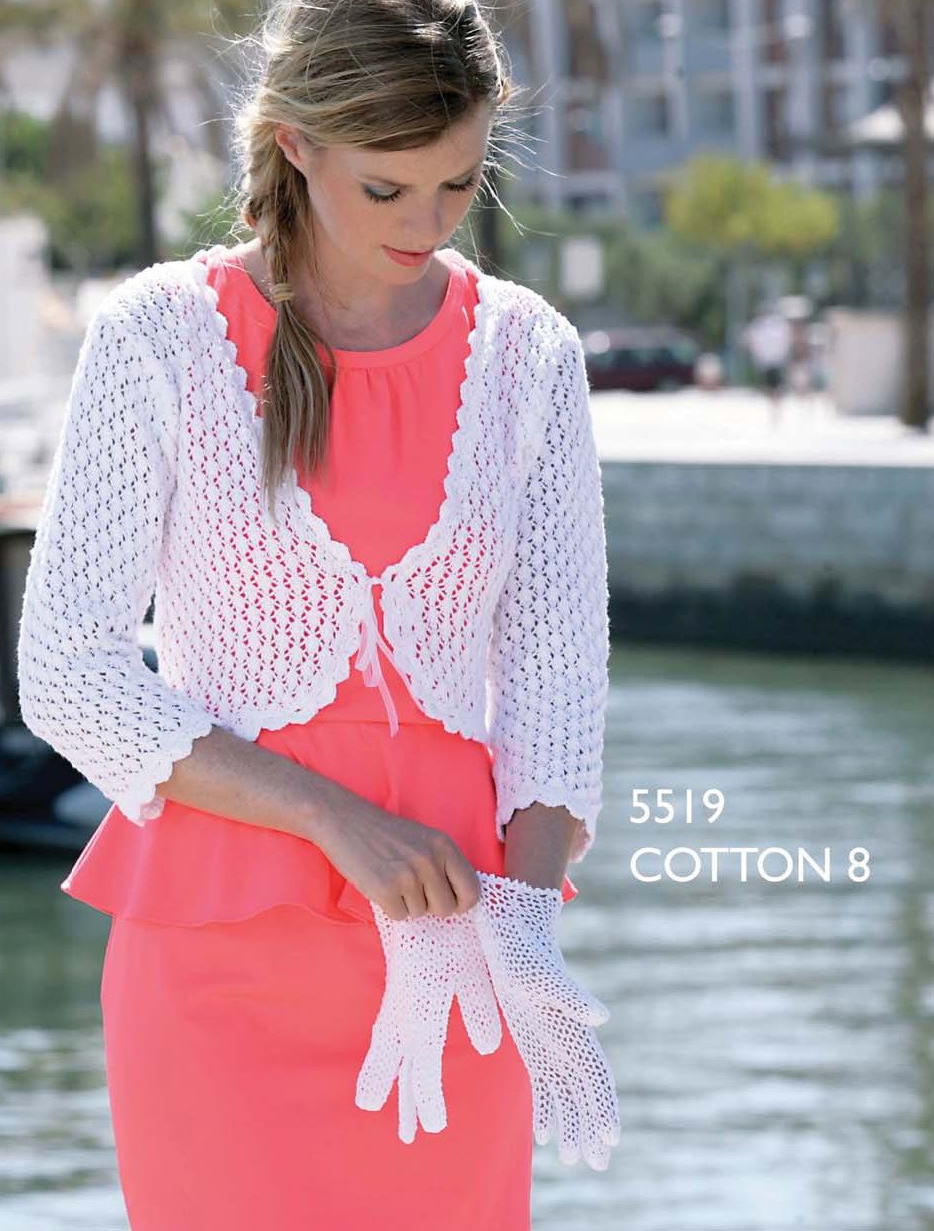 Gratis Breipatroon Ajour Bolero Vestje Cotton 8