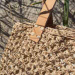 PetiteKnit - Leren Banden - leather strap (naturel) - 94 x 2 cm (2 stuks) - French Market Bag