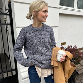 Patroon PetiteKnit - Melange Sweater - by PetiteKnit