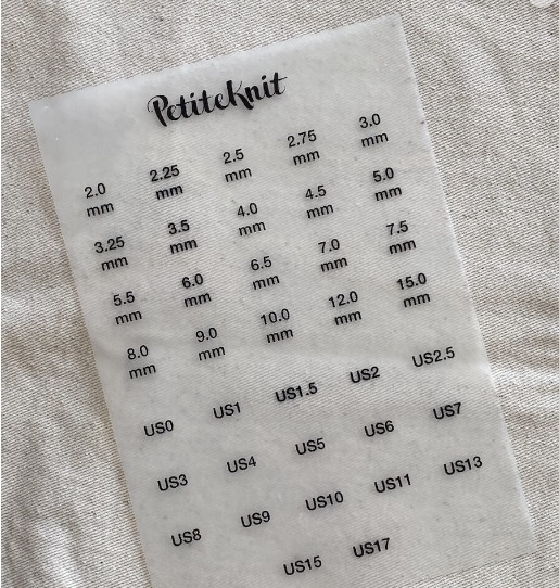 PetiteKnit - Knitter's Needle Case - Wisselbare Naalden - met GRATIS opstrijklabels met maten - Afbeelding 7