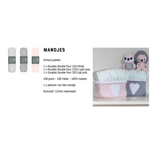 Haakpakket MANDJES LITTLE WOODLAND - Dendennis - Roze - Afbeelding 2