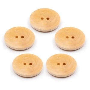 Houten Knoop - gevlamd / naturel