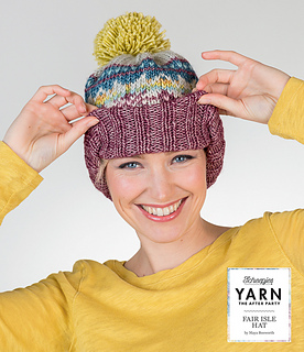 Scheepjes After Party no 7 - Fair Isle Stone Washed XL muts - Afbeelding 2