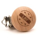 Durable Speenclip blank hout met tekst - per 2 stuks