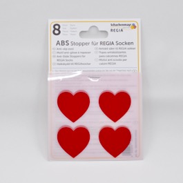 Regia ABS 'anti-slip' Opstrijk Plaatjes Rood - Hart