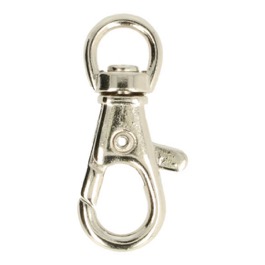 Musketonhaak lengte ca. 4 cm Nikkel