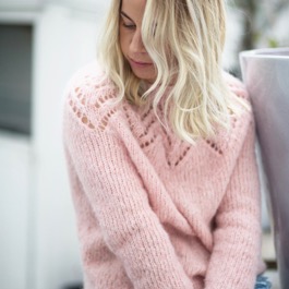 Breipakket Tiril Sweater Sandnes Garn Grijs (M/L/XL) met NL patroon - Afbeelding 5