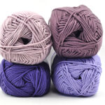 Haakpakket Hartjesslinger Paars - Lang Yarns Quattro