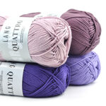 Haakpakket Hartjesslinger Paars - Lang Yarns Quattro