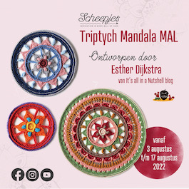 Haakpakket - Scheepjes - Make a Long - Triptych Mandala (Blue Moon) - Afbeelding 2