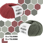Breipakket Lang Yarns KnitALong #HoneyCombKAL - Happily Knitting - ATLANTIS