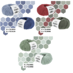 Breipakket Lang Yarns KnitALong #HoneyCombKAL - Happily Knitting - ATLANTIS