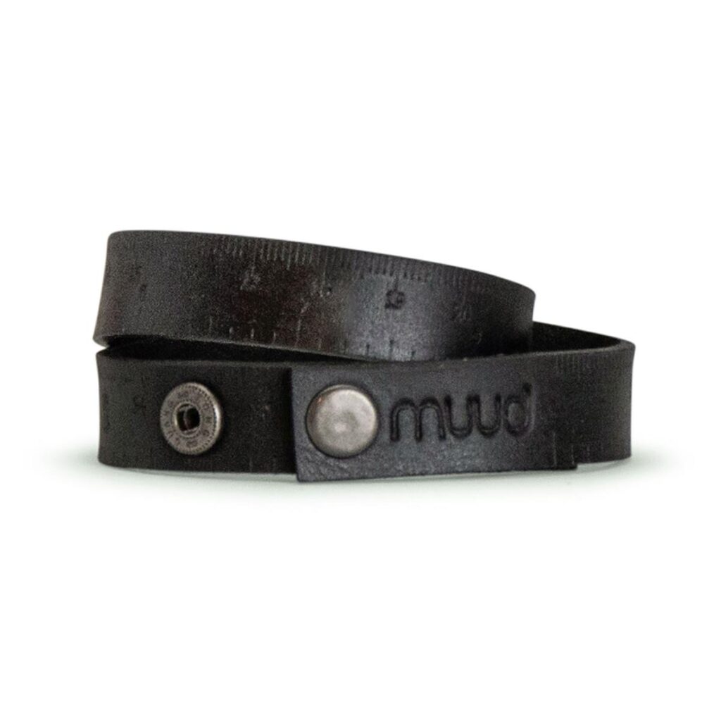 MUUD FIBI - handgemaakte leren liniaal armband - Afbeelding 5