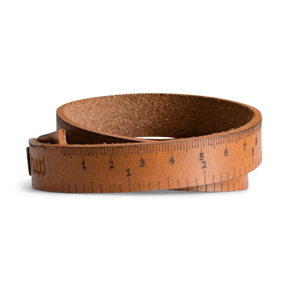 MUUD FIBI - handgemaakte leren liniaal armband