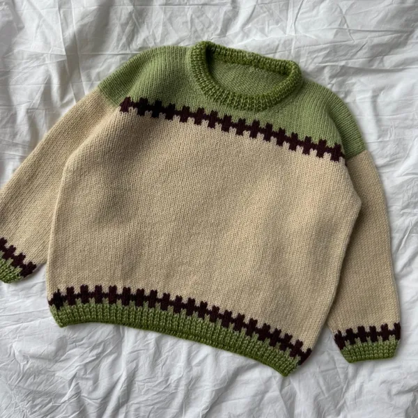 Patroon PetiteKnit - CROSS Sweater Junior - Afbeelding 4