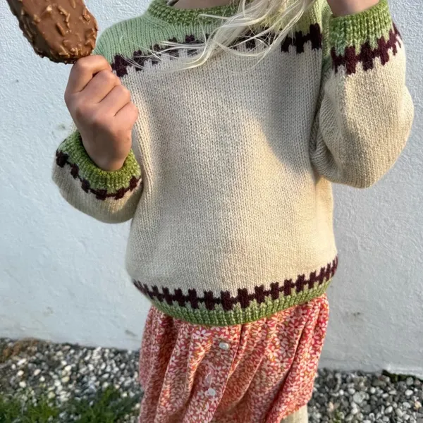 Patroon PetiteKnit - CROSS Sweater Junior - Afbeelding 3