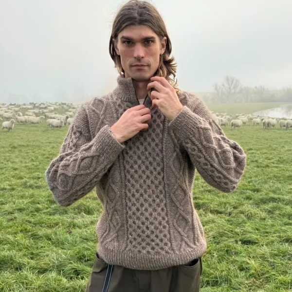 Patroon PetiteKnit - DAGMAR Zipper Sweater Man