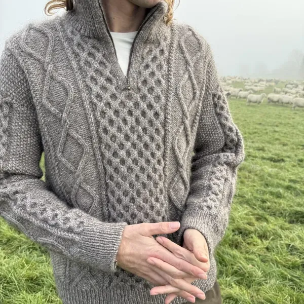 Patroon PetiteKnit - DAGMAR Zipper Sweater Man - Afbeelding 2