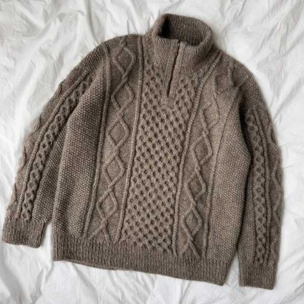 Patroon PetiteKnit - DAGMAR Zipper Sweater Man - Afbeelding 5