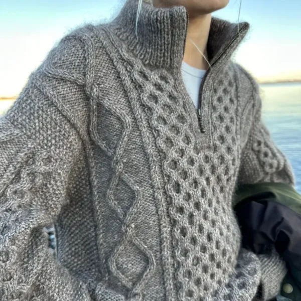Patroon PetiteKnit - DAGMAR Zipper Sweater - Afbeelding 2