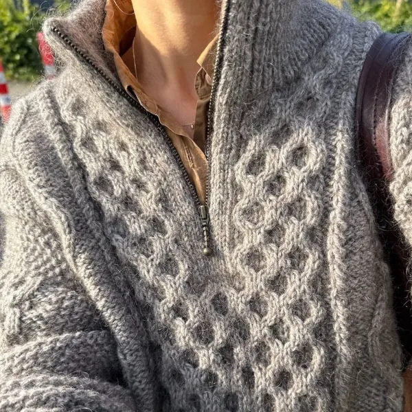 Patroon PetiteKnit - DAGMAR Zipper Sweater - Afbeelding 6