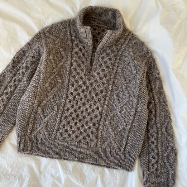 Patroon PetiteKnit - DAGMAR Zipper Sweater - Afbeelding 5