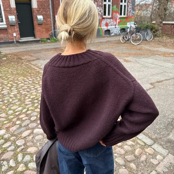 Patroon PetiteKnit - HANNAH Sweater V Neck - Afbeelding 3