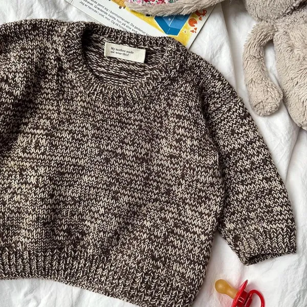 Patroon PetiteKnit - MELANGE Sweater Baby - Afbeelding 5