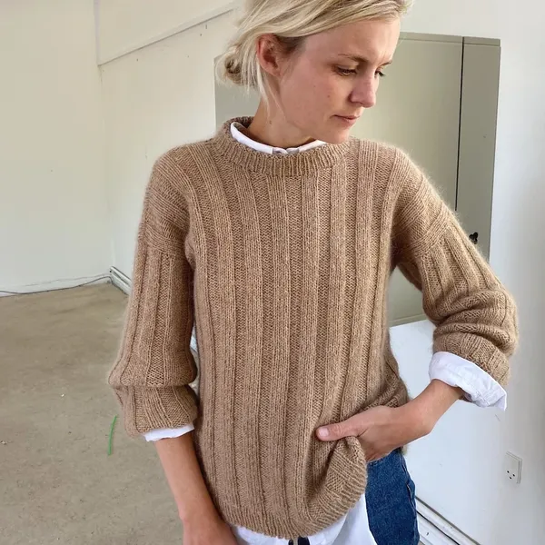 Patroon PetiteKnit - VERTICAL Stripes Sweater