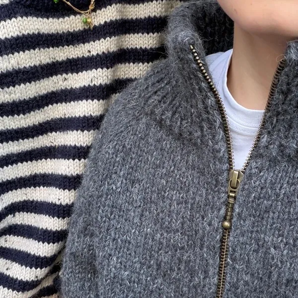 Patroon PetiteKnit - ZIPPER Sweater Junior - Afbeelding 2
