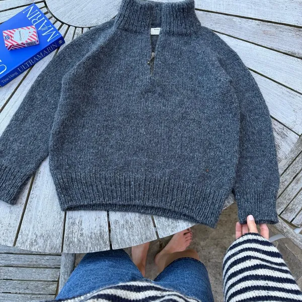 Patroon PetiteKnit - ZIPPER Sweater Junior - Afbeelding 5