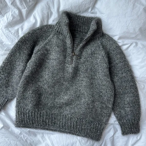 Patroon PetiteKnit - ZIPPER Sweater Junior - Afbeelding 4