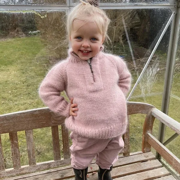 Patroon PetiteKnit - ZIPPER Sweater Junior - Afbeelding 3