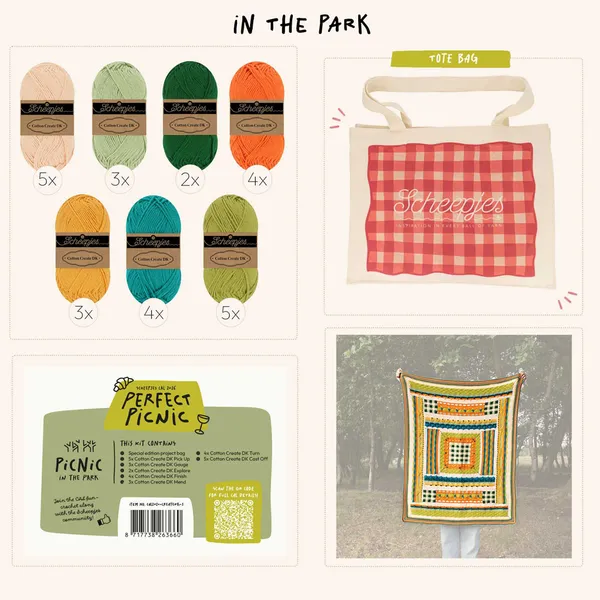 Scheepjes CAL 2026 - Perfect Picnic - Scheepjes Cotton Create DK - Afbeelding 2