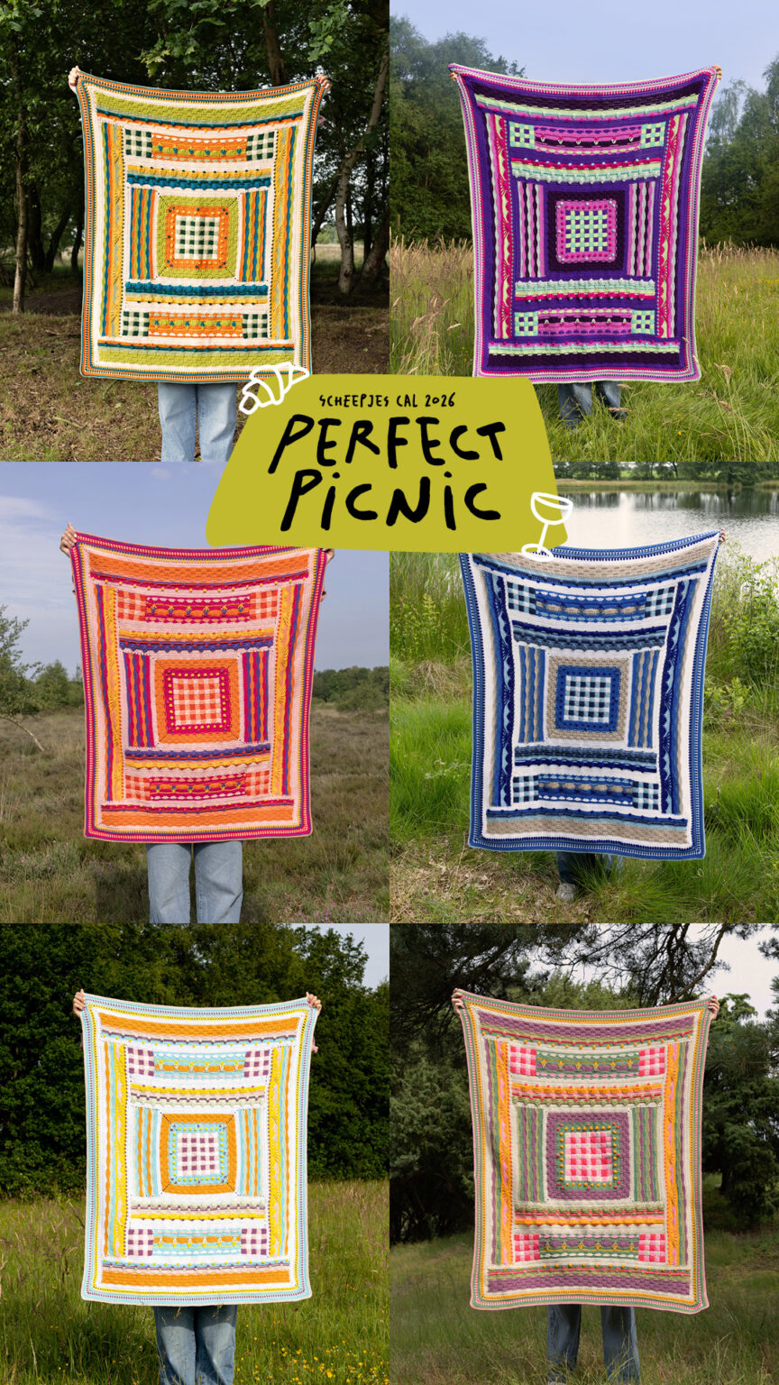 Scheepjes CAL 2026 - Perfect Picnic - in the PARK - Scheepjes Cotton ...