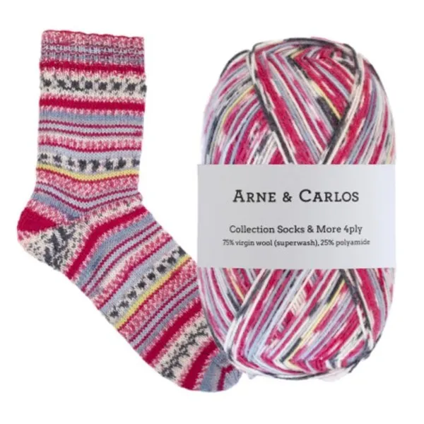 arne en carlos socks and more 4ply lantern night