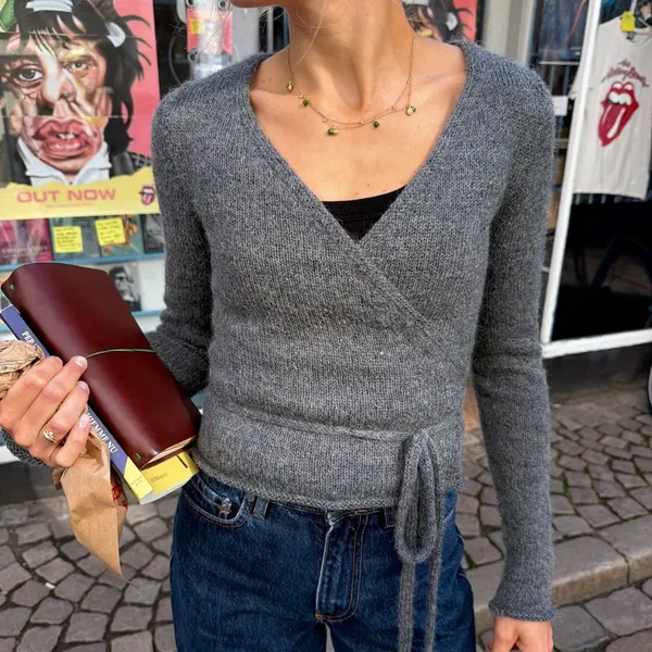 lucy wrap petiteknit
