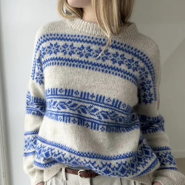 porcelain sweater le knit